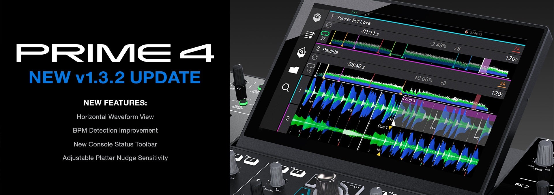 Denon DJ Prime 4 - nieuwe firmware! Denon DJ Prime 4 - nouveau firmware !