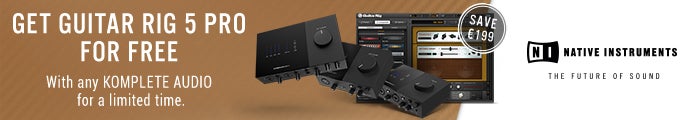 Gratis GUITAR RIG 5 PRO bij Native Instruments interfaces!