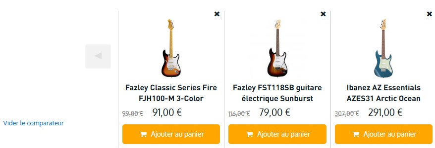 Directement dans le panier