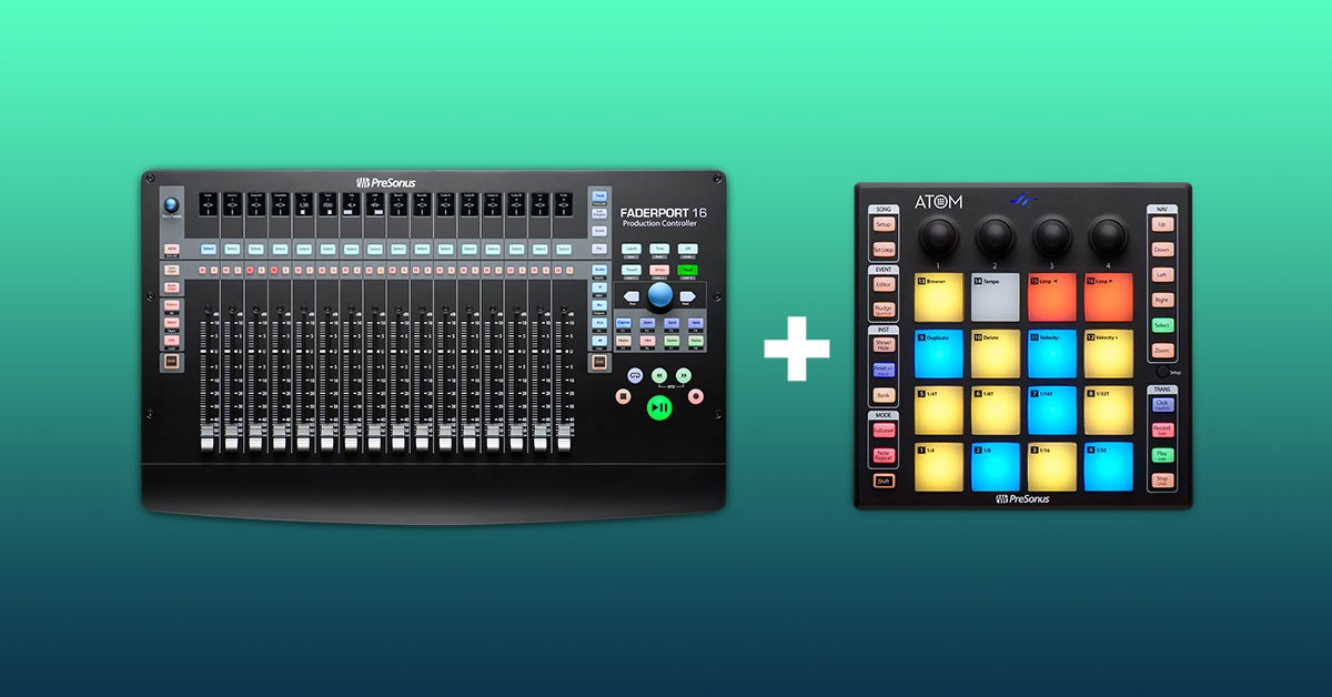Gratis Presonus Atom bij aanschaf FaderPort 16!