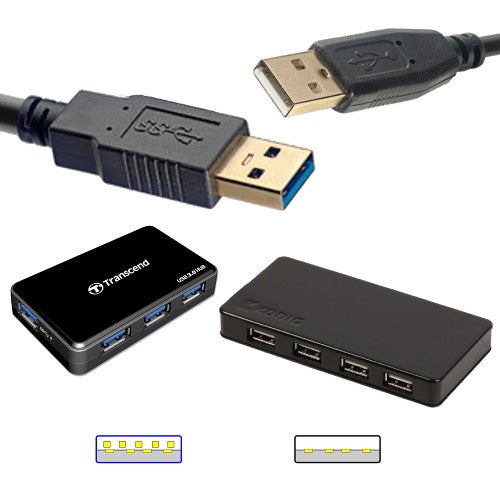 Quelle est la différence entre USB 2.0 et USB 3.0 / 3.1 ?